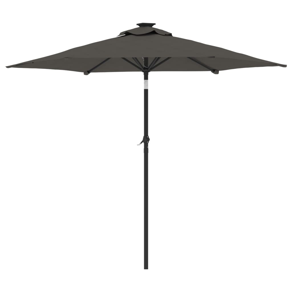 Garden Parasol with Steel Pole Anthracite 88.6"x88.6"x83.5