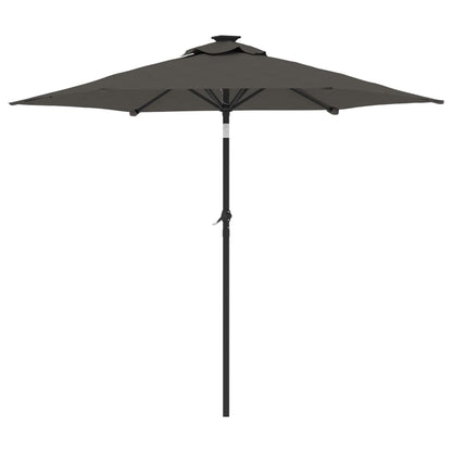 Garden Parasol with Steel Pole Anthracite 88.6"x88.6"x83.5
