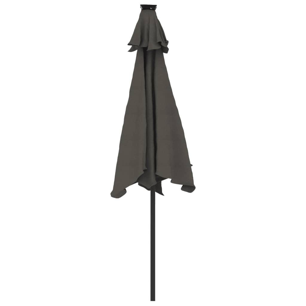 Garden Parasol with Steel Pole Anthracite 88.6"x88.6"x83.5