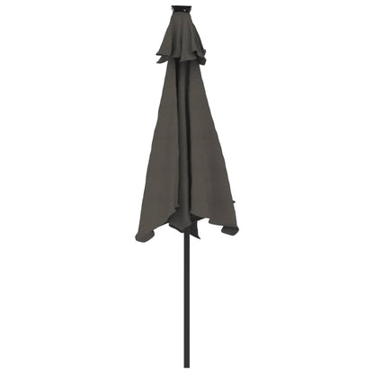 Garden Parasol with Steel Pole Anthracite 88.6"x88.6"x83.5