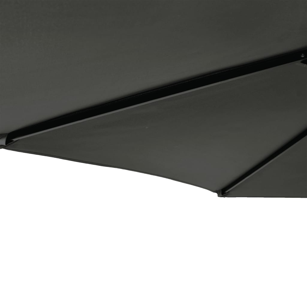 Garden Parasol with Steel Pole Anthracite 88.6"x88.6"x83.5