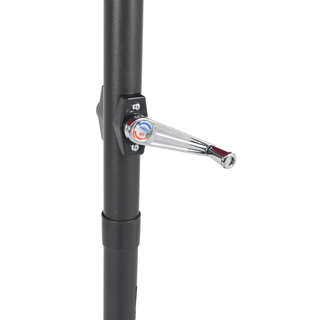Garden Parasol with Steel Pole Anthracite 88.6"x88.6"x83.5