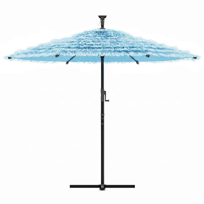 Garden Parasol with Steel Pole Blue 269x269x235 cm