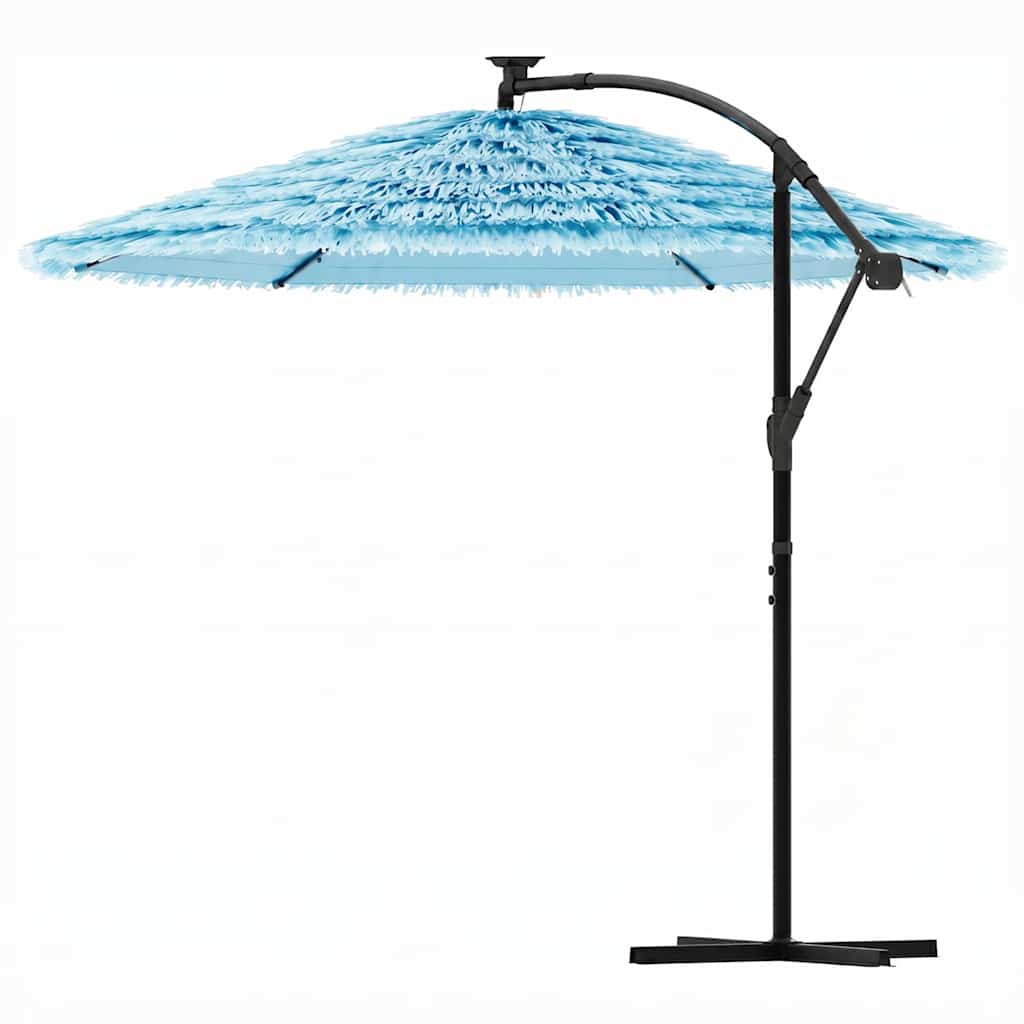 Garden Parasol with Steel Pole Blue 269x269x235 cm