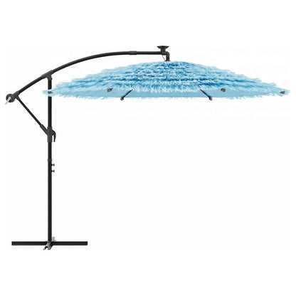 Garden Parasol with Steel Pole Blue 290x290x238 cm