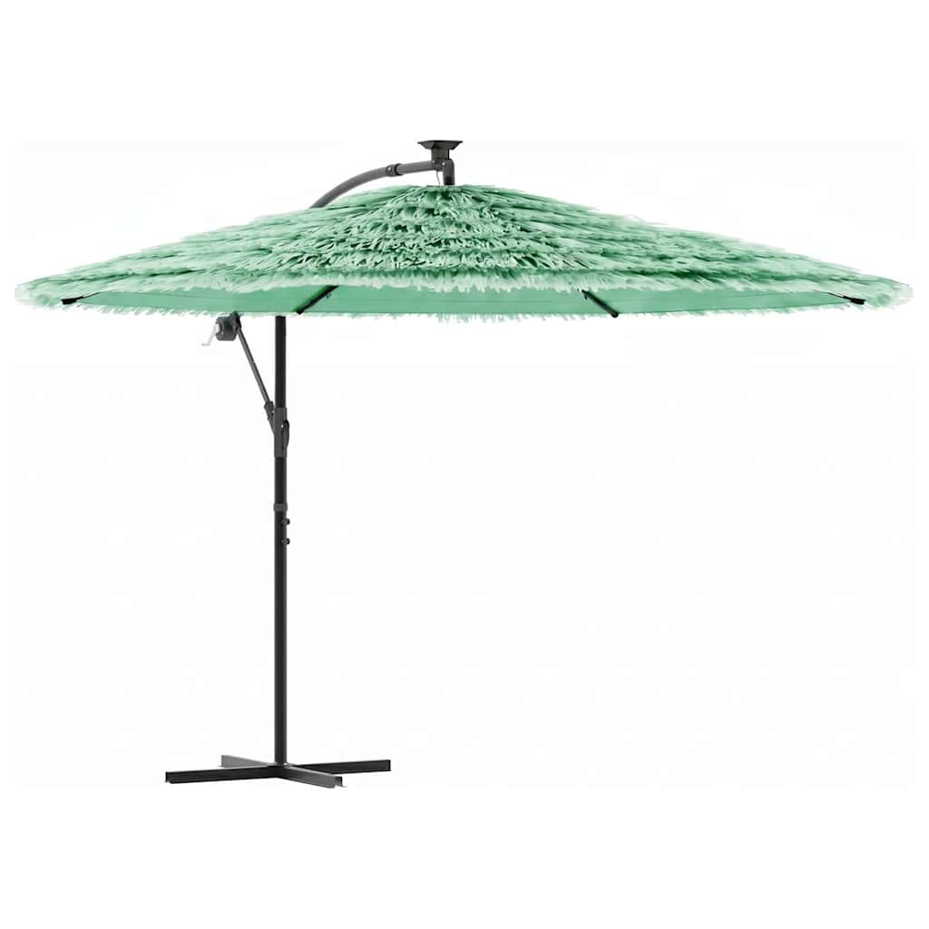Garden Parasol with Steel Pole Green 290x290x238 cm