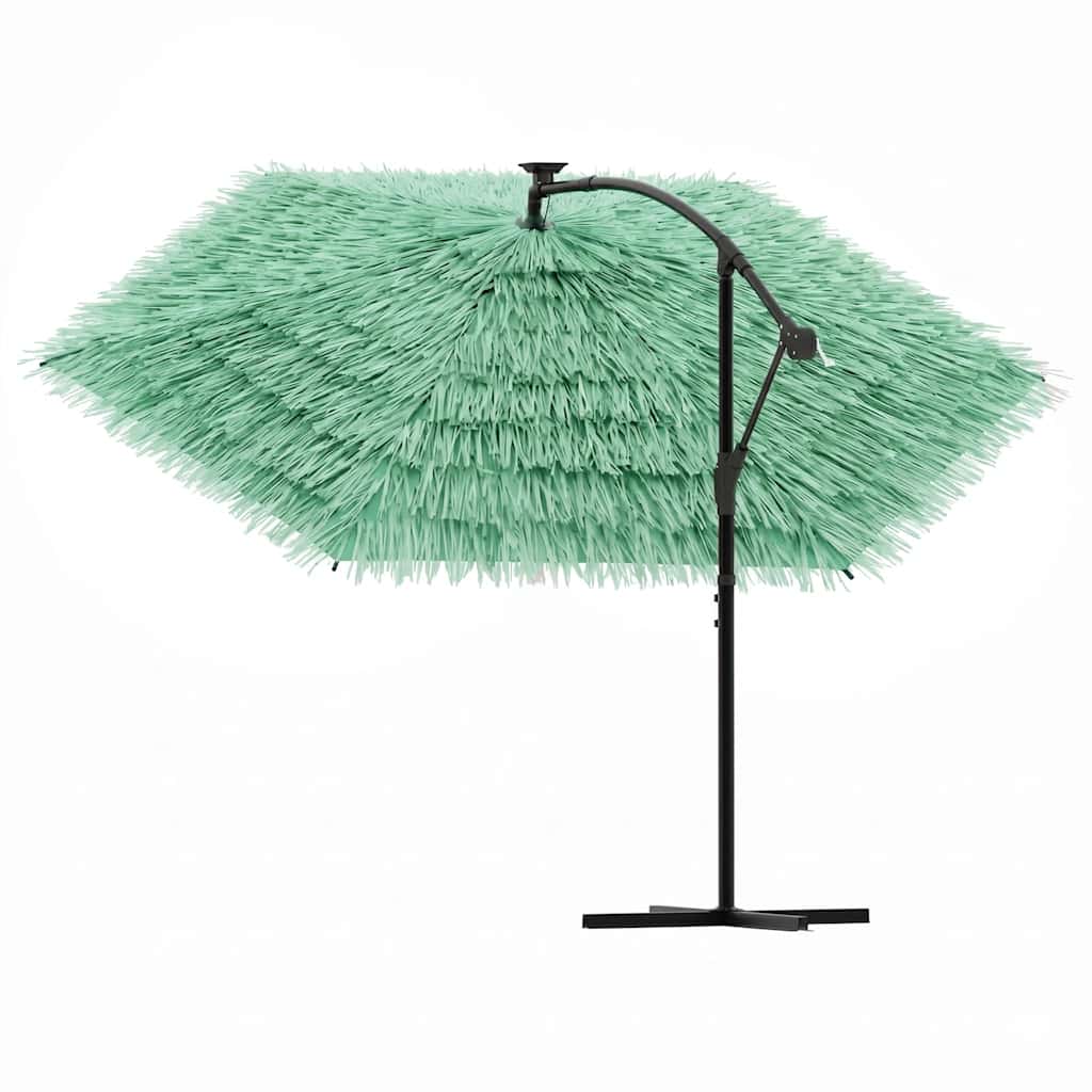 Garden Parasol with Steel Pole Green 290x290x238 cm