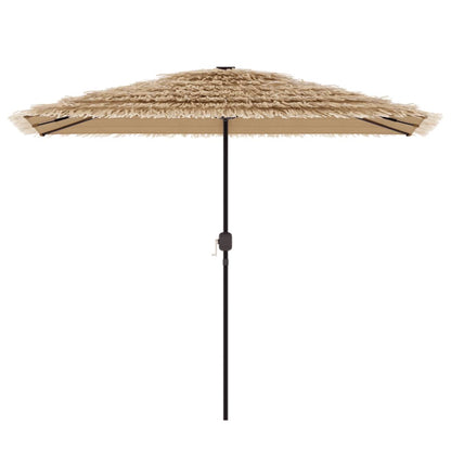 vidaXL Garden Parasol Brown Polyester Large UV-resistant materials