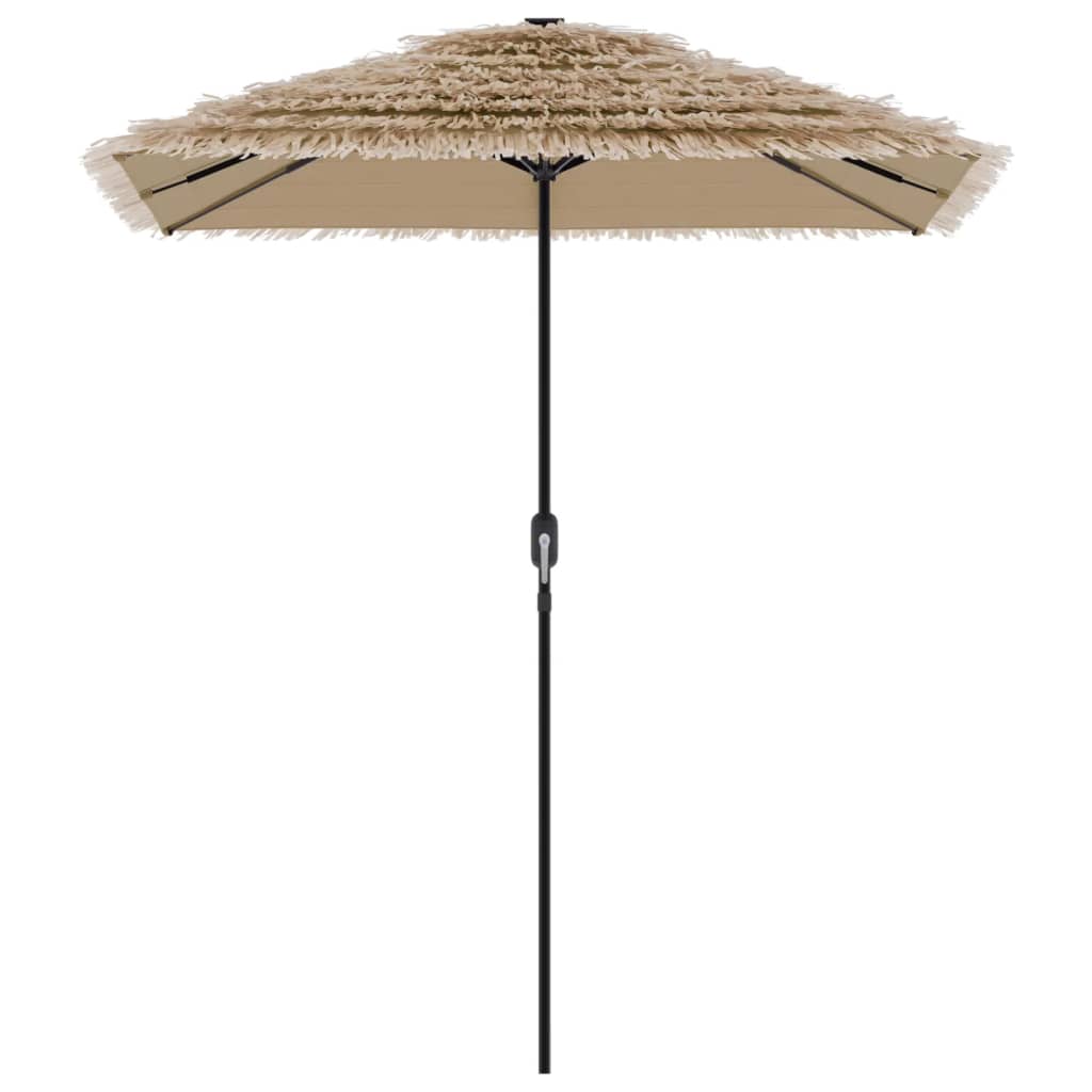 vidaXL Garden Parasol Brown Polyester Large UV-resistant materials