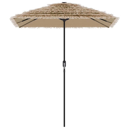 vidaXL Garden Parasol Brown Polyester Large UV-resistant materials