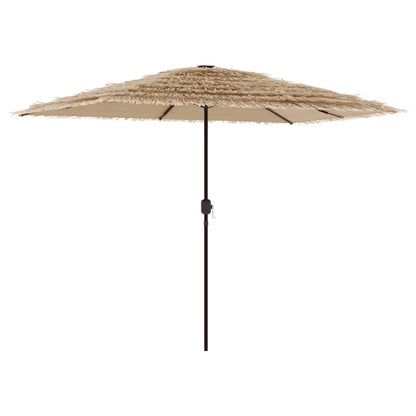 vidaXL Garden Parasol Brown Polyester Large UV-resistant materials