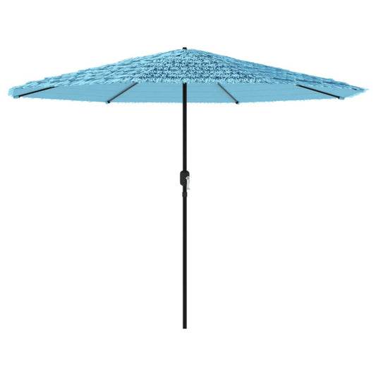 Garden Parasol with Steel Pole Blue 324x324x247 cm