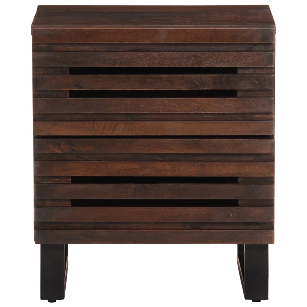 Bedside Cabinets 2 pcs 40x34x46 cm Solid Wood Mango