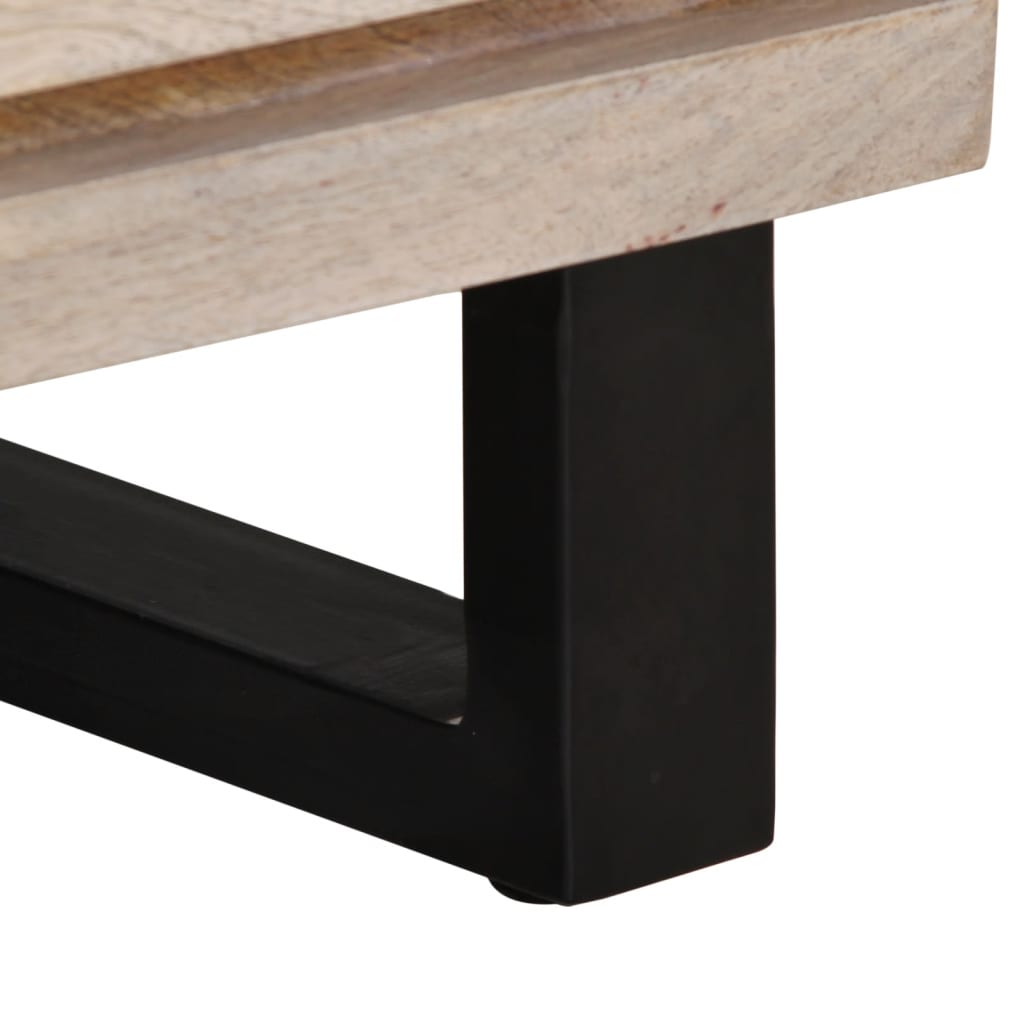 Bedside Cabinet 40x34x46 cm Solid Wood Bleached Mango