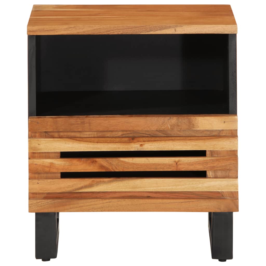 Bedside Cabinets 2 pcs 40x33x46 cm Solid Wood Acacia