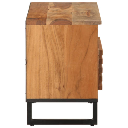 TV Cabinet 80x34x46 cm Solid Wood Acacia
