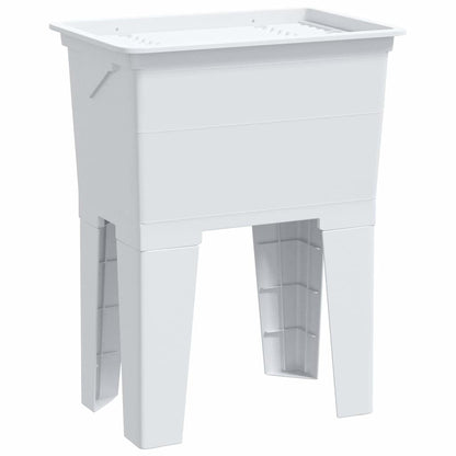 Laundry Tub White 59x41x75 cm Resin