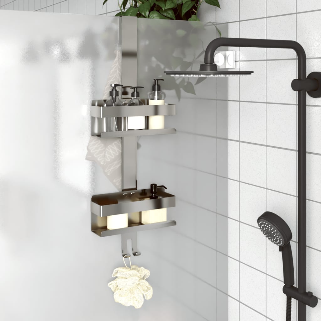 Hanging Shower Caddy Silver Brushed 304 stainless steel