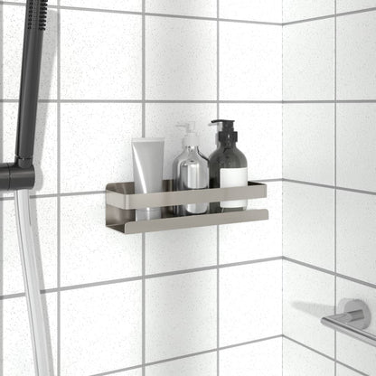 Shower Shelf Silver Brushed 304 Stainless Steel Small