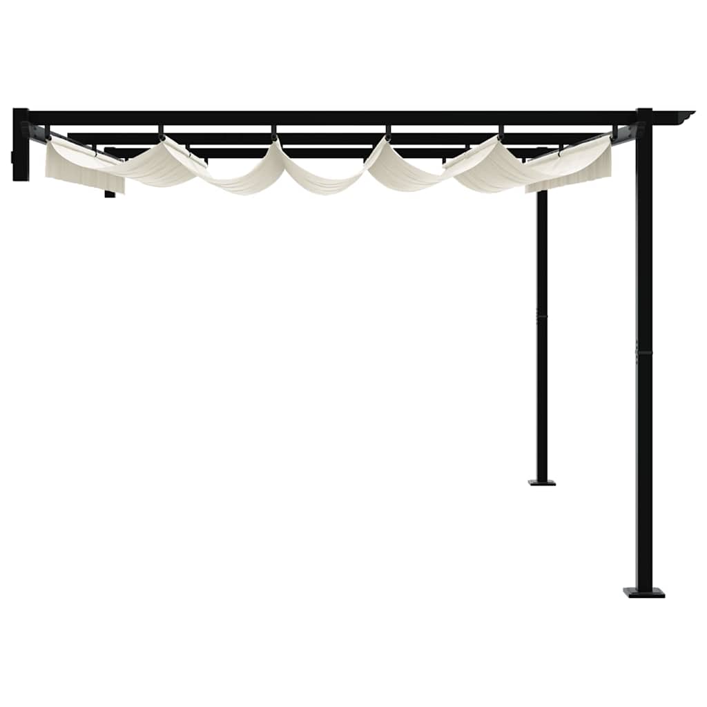 Gazebo 400 x 300 x 200 cm Cream Polyester