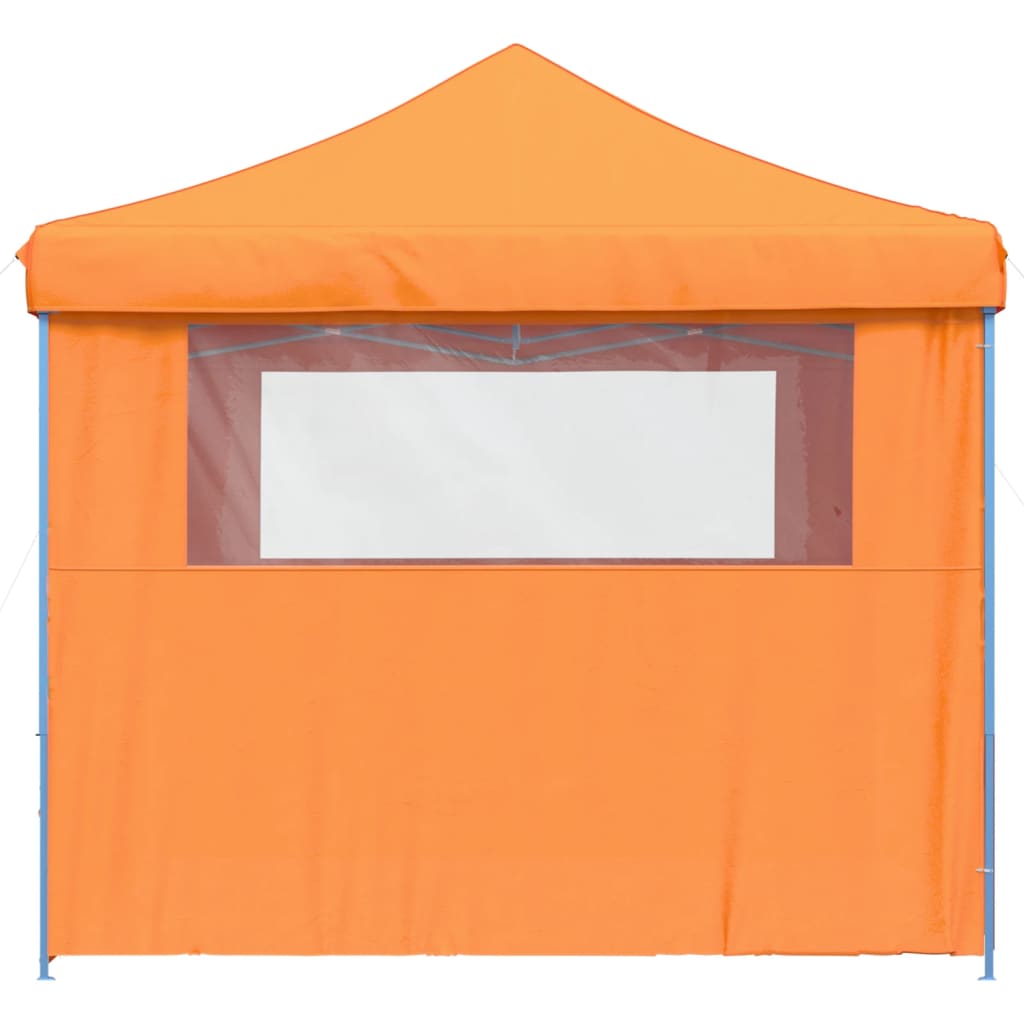Foldable Party Tent Pop-Up with 4 Sidewalls Orange