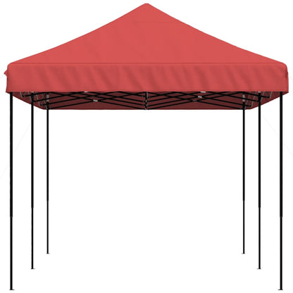 Party Tent Burgundy with Black Frame Oxford Fabric