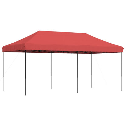 Party Tent Burgundy with Black Frame Oxford Fabric