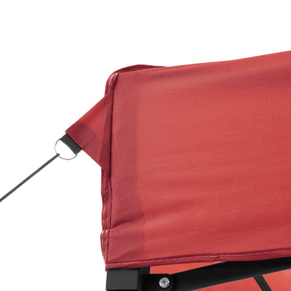 Party Tent Burgundy with Black Frame Oxford Fabric