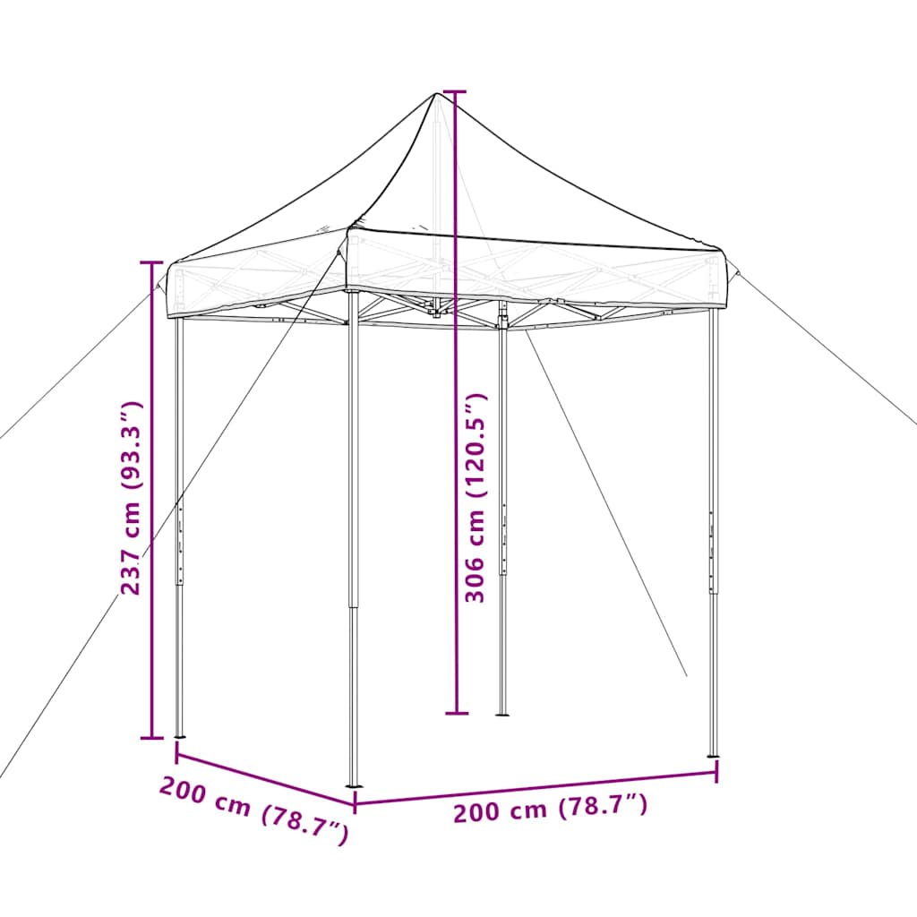Party Tent Taupe Oxford Fabric