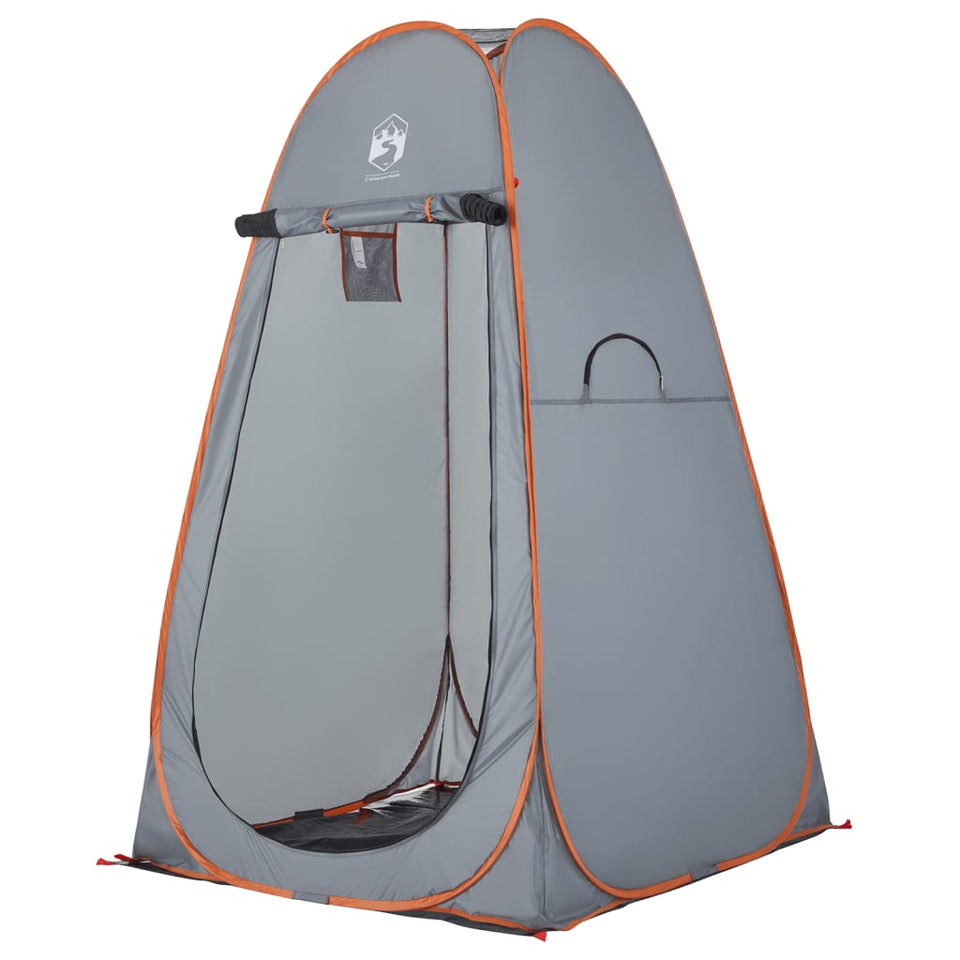 Privacy Tent Grey and Orange Pop-up Waterproof