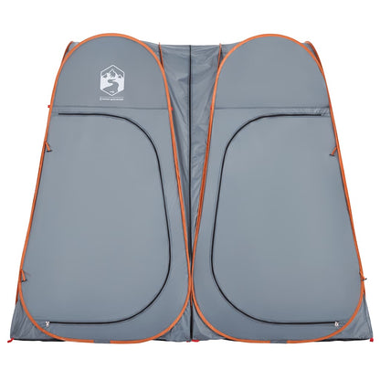 Privacy Tent Grey and Orange Pop-up Waterproof