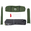 Camping Tent Dome 4-Person Green Quick Release