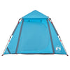 Camping Tent Dome 4-Person Blue Quick Release