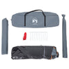 Camping Tent Dome 4-Person Grey and Orange Quick Release