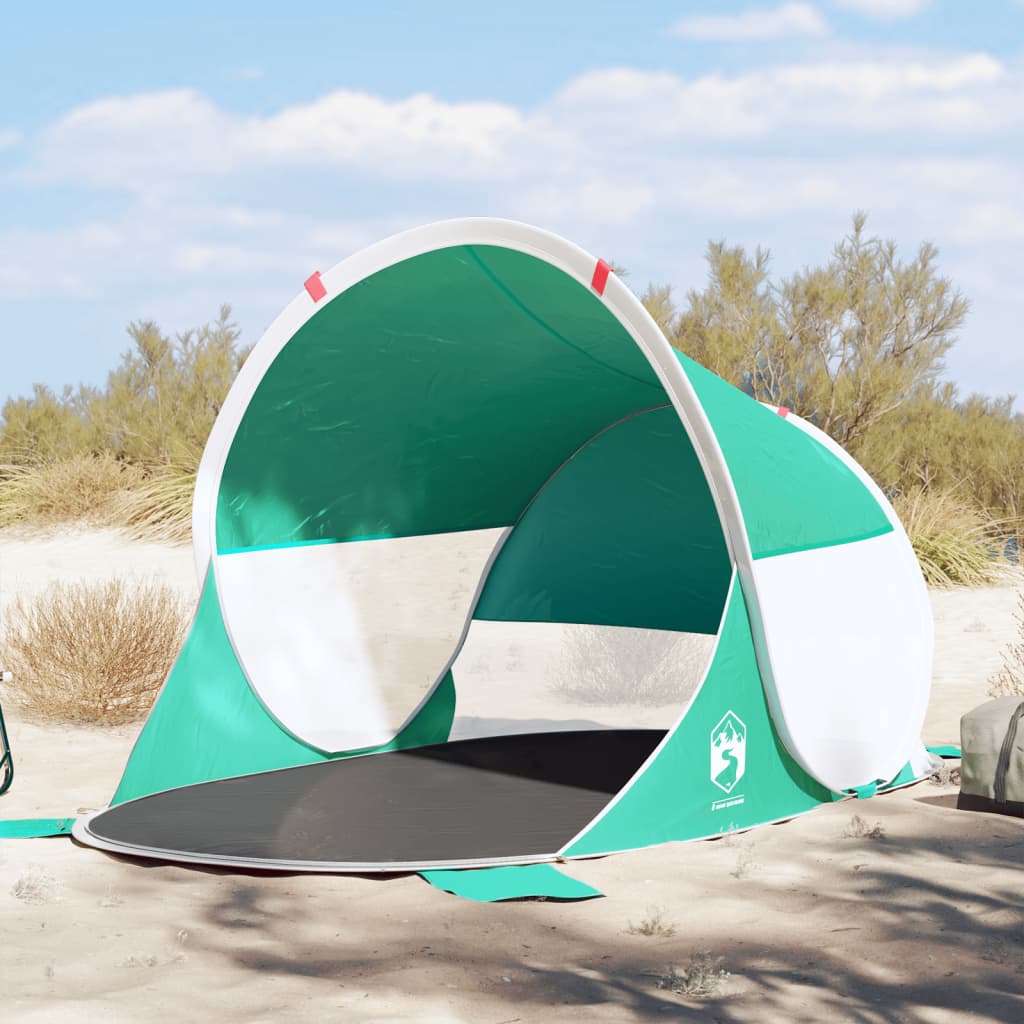 Beach Tent 2-Person Sea Green Pop-up Waterproof