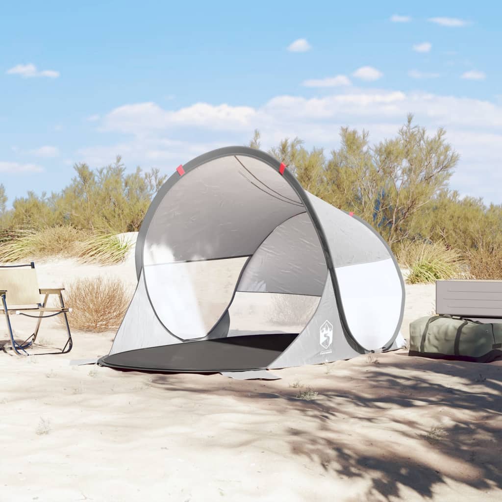 Beach Tent 2-Person Grey Pop-up Waterproof