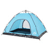 Camping Tent 4-Person Blue Quick Release