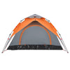 Camping Tent Dome 3-Person Grey and Orange Quick Release