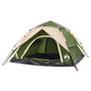 Camping Tent Dome 4-Person Green Quick Release