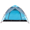 Camping Tent Dome 4-Person Blue Quick Release