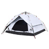Camping Tent Dome 4-Person White Blackout Fabric Quick Release