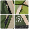Camping Tent Dome 5-Person Green Quick Release