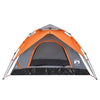 Camping Tent Dome 5-Person Grey and Orange Quick Release