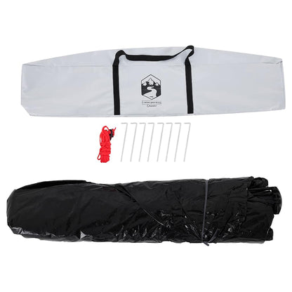 Camping Tent Dome 5-Person White Blackout Fabric Quick Release