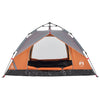 Camping Tent Dome 2-Person Grey and Orange Quick Release