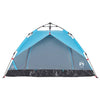 Camping Tent Dome 3-Person Blue Quick Release