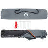 Camping Tent Dome 3-Person Grey and Orange Quick Release