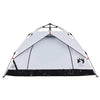 Camping Tent Dome 3-Person White Blackout Fabric Quick Release