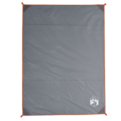 Picnic Blanket with Pegs Grey and Orange 205x155 cm