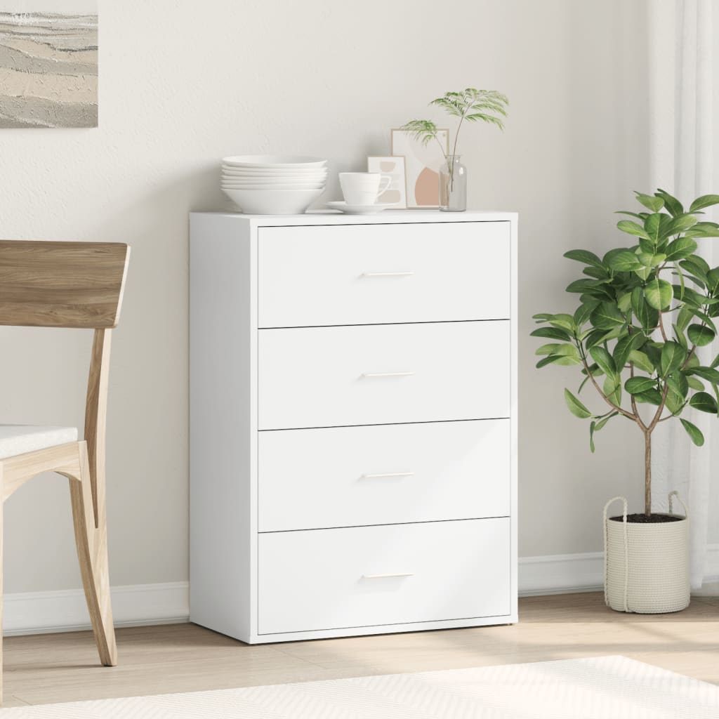 Sideboard White 60x31x84 cm Engineered Wood